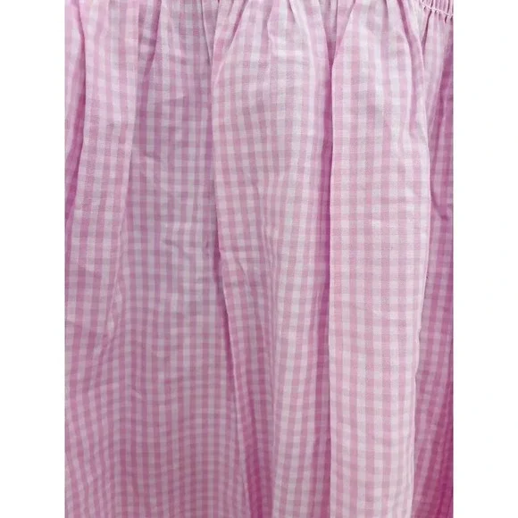 Hill House Athena Nap Dress Size XL Pink Gingham Puff Sleeve Square Neck - Picture 8 of 12